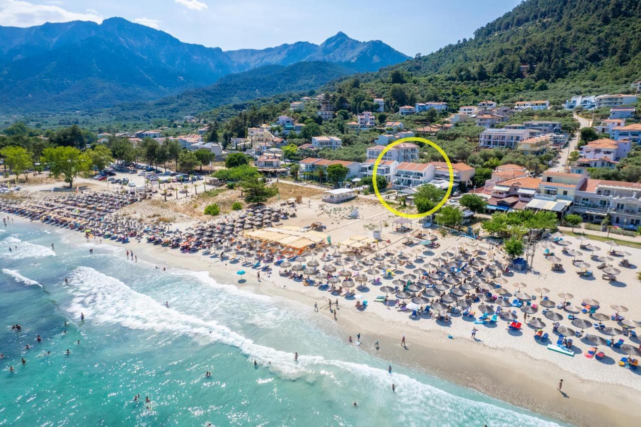 Artemis Beach Apartments Chrysi Ammoudia Bagian luar foto