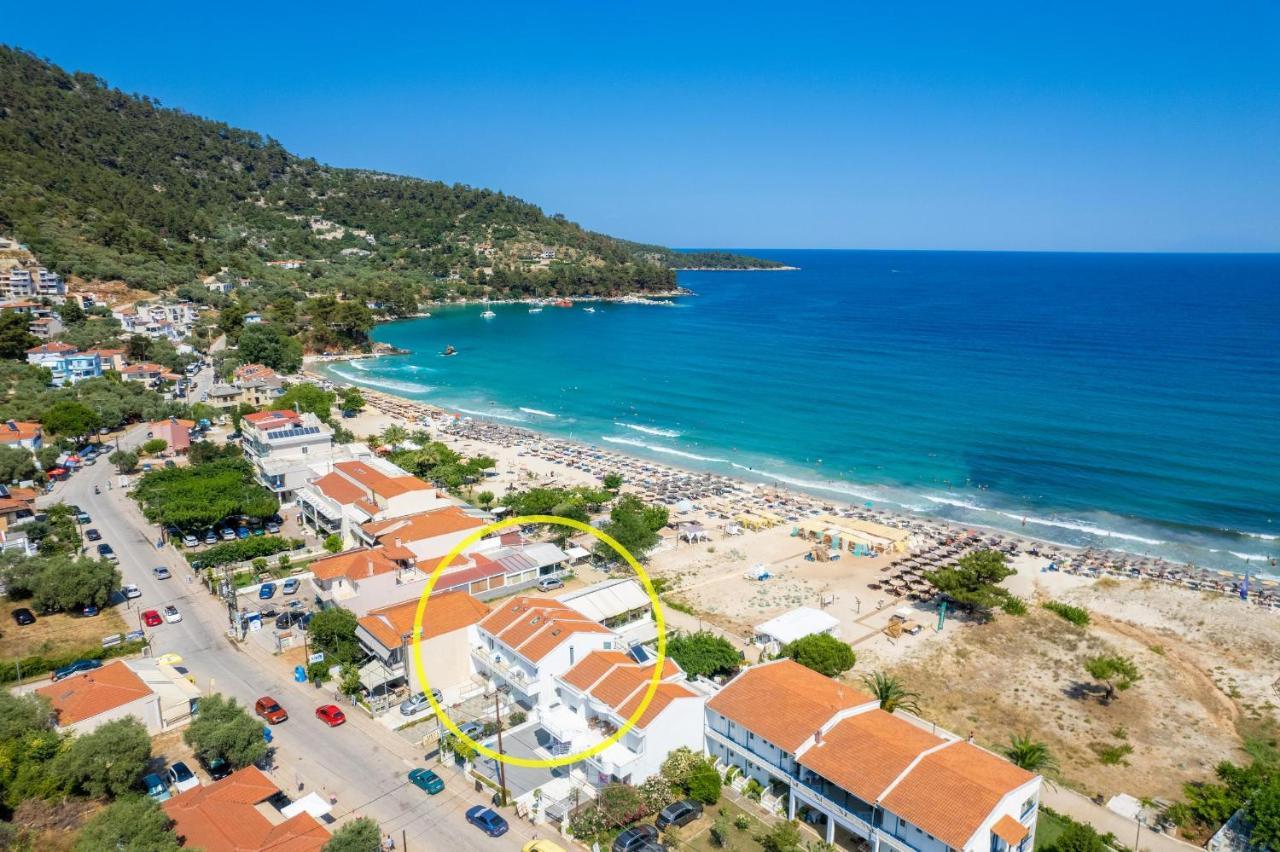Artemis Beach Apartments Chrysi Ammoudia Bagian luar foto