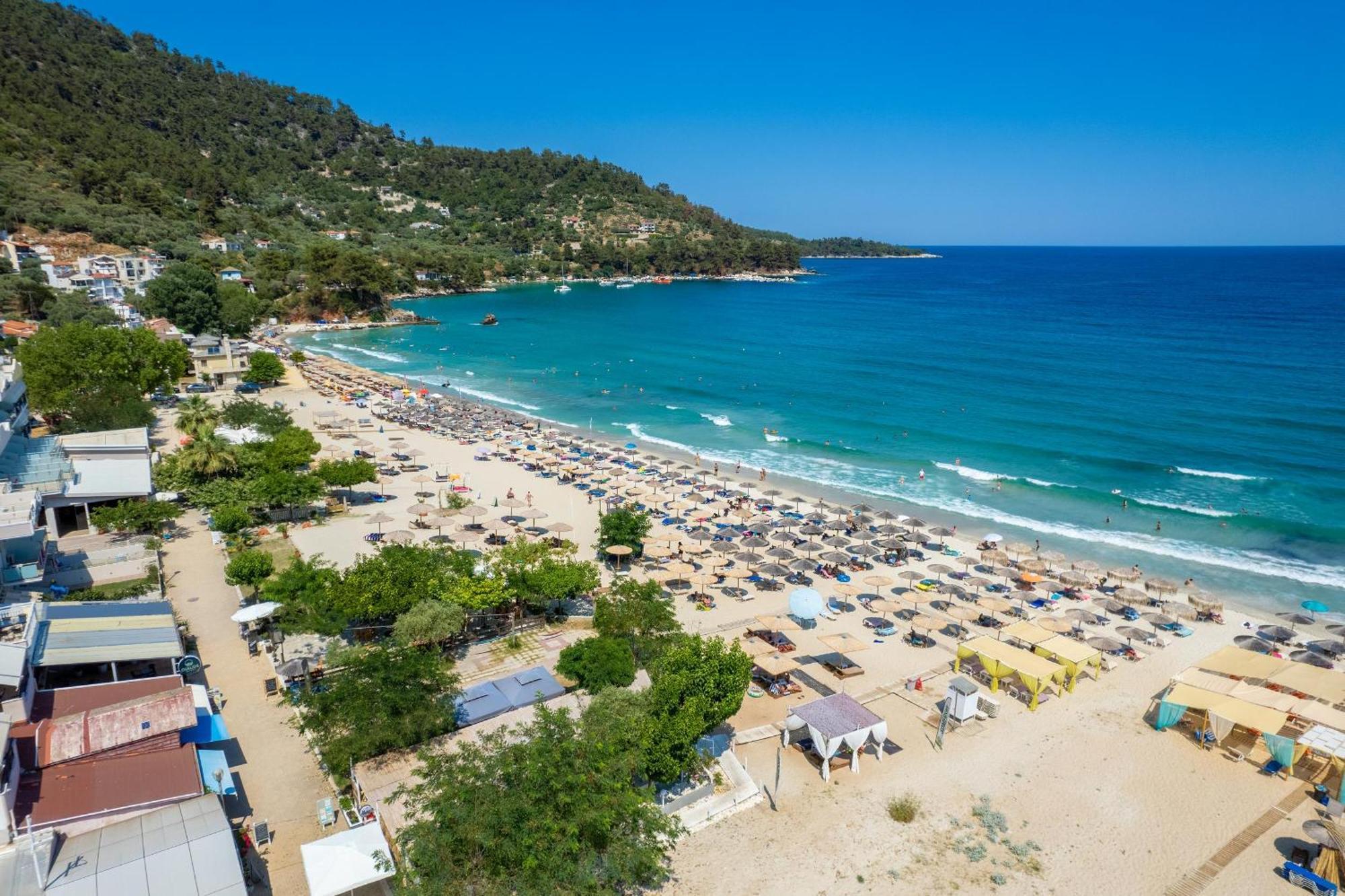 Artemis Beach Apartments Chrysi Ammoudia Bagian luar foto