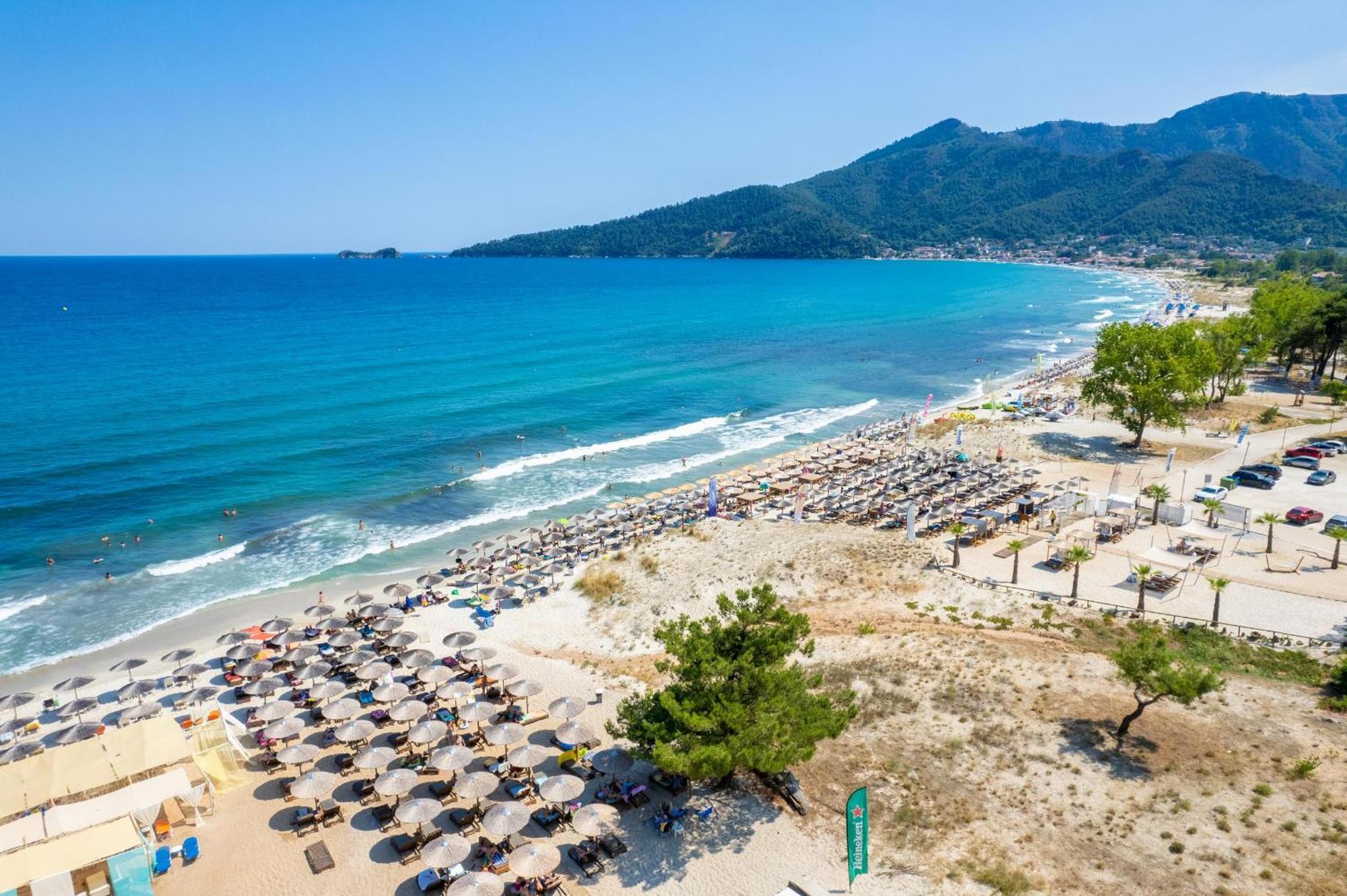 Artemis Beach Apartments Chrysi Ammoudia Bagian luar foto
