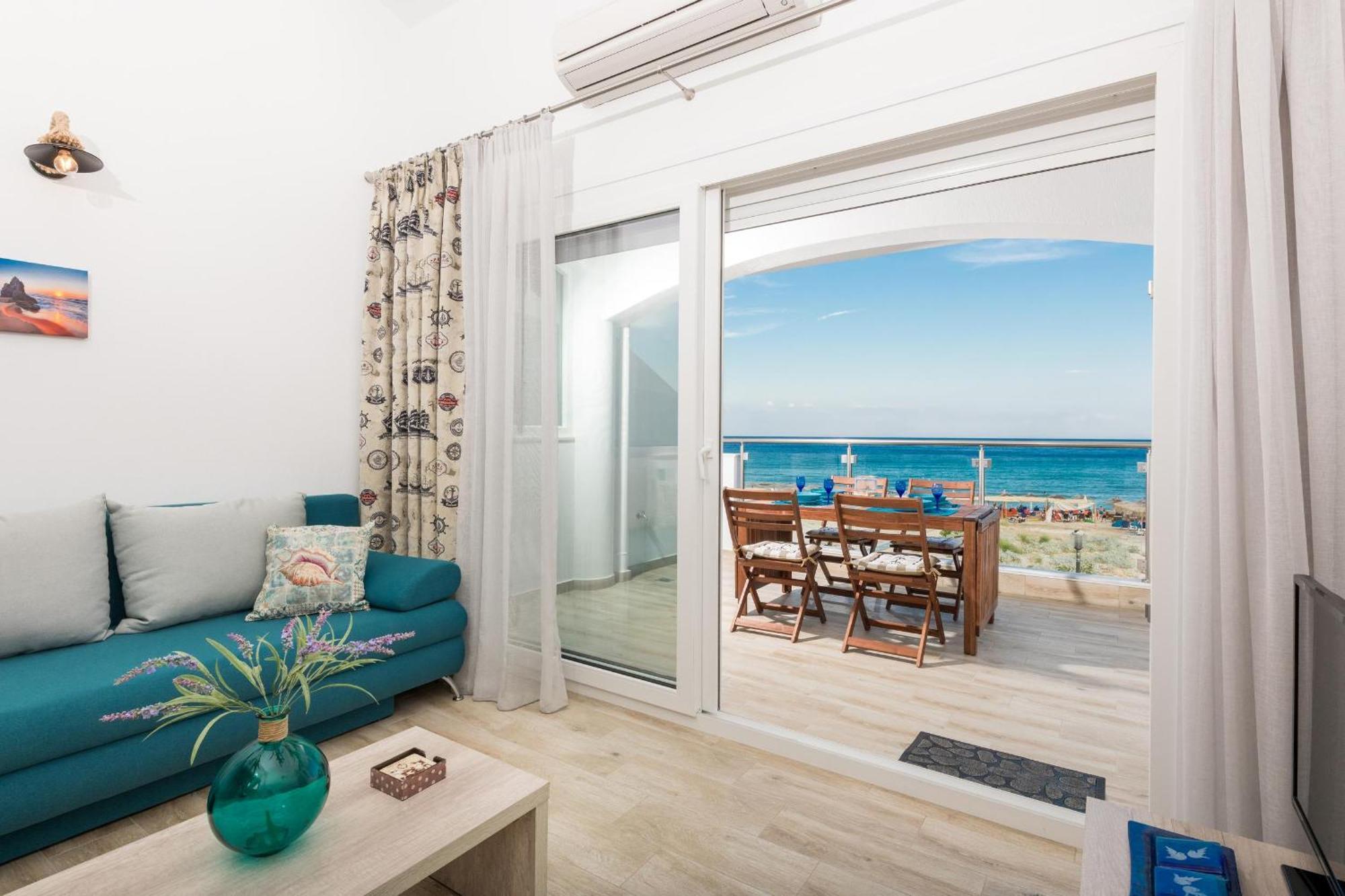 Artemis Beach Apartments Chrysi Ammoudia Bagian luar foto